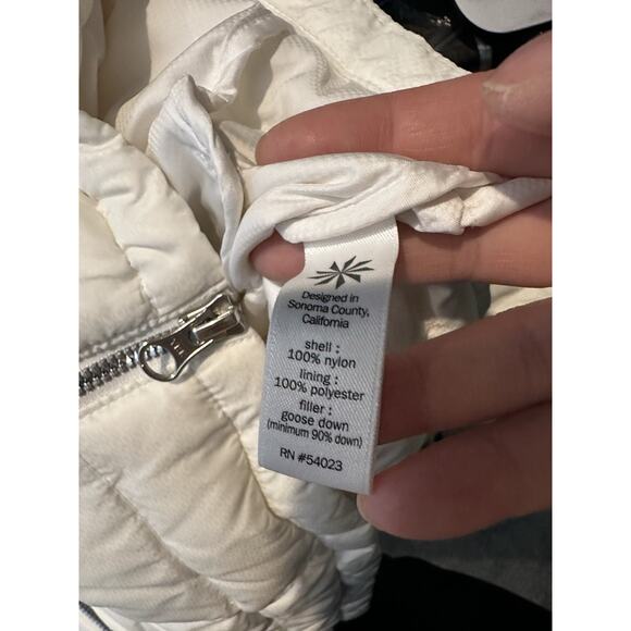 Athleta Small Women Full Zip Up Hooded Puffer Down Jacket Outdoor Light CLT - Picture 8 of 10